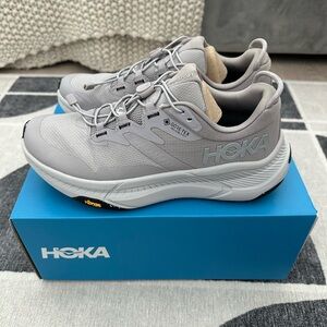 Hoka Light Gray Athletic Shoes